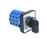 1pc SZW26/LW26-20 0-5 Six Position Three Phase 20A Latching Control Rotary Change Over Cam Switch 64X64 48X48 Mm Panel(0-5.3 64X64mm)