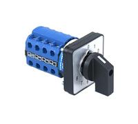 1pc SZW26/LW26-20/0-8.4 LW28 20A 4 Poles 16 Terminals 48X48 64X64 Mm Panel Mounted 0-8 Positions Cam Changeover Switch(0-8.4 64X64mm)