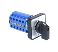 1pc SZW26/LW26-20 0-9 10 Position 5 Phase 20A 660V Control Rotary Universal Changeover Cam Switch 64X64 48X48 mm Panel(0-9.5 48X48mm)
