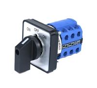 1pc SZW26/LW26-20 12 Screws 3 Poles ON OFF ON Electrician Manual Selector Cam Changeover Switches 48X48mm 64X64mm Panel(ON OFF ON 64X64mm)