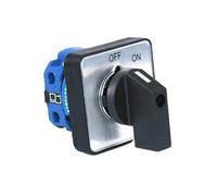 1pc SZW26/LW26-20 20A 660V OFF-ON One Pole Two Position 64X64 48X48 mm Panel Electric Rotary Changeover Cam Switch(C02.1 OFF ON 48X48mm)