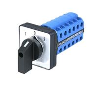 1pc SZW26/LW26-20 20A 6P 48X48/64X64 mm Panel Self-locking Universal Transfer Changeover Switch Button 3 Positions(D606.6 1 0 2 48X48mm)