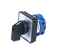 1pc SZW26/LW26-20 660V 1P 4Screw 20A Ui Current 0-1 Panel Terminals Selector Rotary Cam Changeover Switch Panel(C02.1 0 1 64X64mm)
