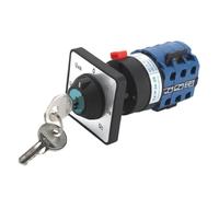 1pc SZW26/LW26-20C YH5.3Y 20A 3 Poles Voltmeter 7 Positions Selector Rotary Cam Changeover Switch With Key