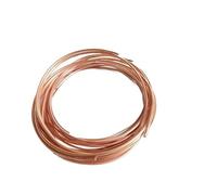 1pc T2 Red Copper Coil Tube 1000CM - 2/3/4/5mm OD Soft Copper Pipe for AC Cooling and DIY Irrigation(Od 3 X T 0.5)