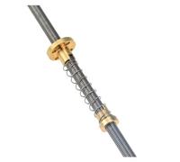 1pc T8 Lead Screw Anti Backlash Spring Loaded Nut Elimination Gap 1mm 2mm 4mm 8mm Length 100mm-250mm For Reprap 3D Print(150mm,Pitch 1mm Lead 1mm)