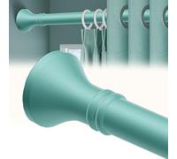 1PC Telescopic Curtain Rod, 40 to 500 cm Adjustable Heavy Duty Tension Rods, No Drill Shower Curtain Rods for Bathroom Closet and Bedroom(Green,410-500cm)
