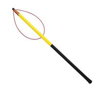 1PC Telescopic Fiberglass Swimming Pool Pole with Non-Slip Handle - Emergency Hook for Beach, and Water Park Use(Yellow,450cm-3 Section)