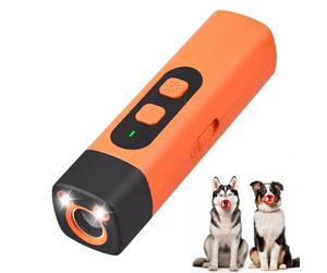 1PC The Bark Shield Pro Ultrasonic Anti Barking Device for Dogs New 2-in-1 Handheld Dog Bark Deterrent Device with HD Display and LED Flashlight For Small Medium & Large Dogs Improve Bad Behavior