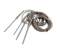 1pc Thermocouple K Type 4x100mm Probe Sensor, 0-400 Degree Temperature, M8x1.25 Thread, 1m/2m/3m/4m/5m Wire Length(4x100mmx3m)