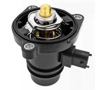 1PC Thermostat with Seal Housing Replacement Seal Housing Thermostat Housing Plug for V-auxhall C-orsa D E Astra J 1.2 1.4 Replaces 55593033 55579011 for V-auxhall Adam/Corsa D/E 1.2/1.4/Astra J Black