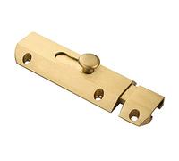 1Pc Thick Pure Brass Slide Barrel Door Bolt Heavy Duty Gate Security Lock Latch （Dumb Gold）