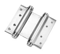 1PC Thickened Stainless Steel Double Spring Hinge: Two-Way Automatic Door Closing Hardware for Garage Doors & Fences
