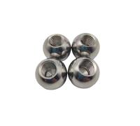 1pc Thread Half Hole Stainless Steel Drilling Balls Female Thread Blind Hole Smooth Ball Bead M2 M3 M4 M5 M6 M8 M10 M12 for industrial use(M10,12mm)