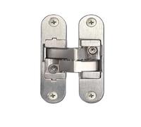 1pc Three-Dimensional Adjustable Invisible Door Hinge Hidden Solid Wood Folding Zinc Alloy Cross Hardware Fur(Drawing The Left)