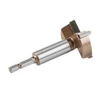 1PC Three Teeth Double Edge Opener 10-50mm Alloy 6.35mm Hexagonal Shank Professional Woodworking Plastic Expanding Drill Bit(35mm)