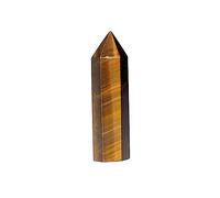 1PC Tiger Eye Crystal dot Ornament Rod Hexagonal Column Home Decor Stone Ornaments (Size : 70-80mm) Gemstone Stone