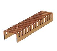 1pc Tile Display Stand 14-Slot Marble Samplefor Glass & Stone Samples Small Showroom Retail Display Stand Perfect for Exhibitions (Brown)