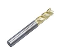 1pc Titanium Alloy Milling Cutter Flat End 4-Flute Tungsten Steel Unequal Divided Edge Spiral Mill CNC Machining Center