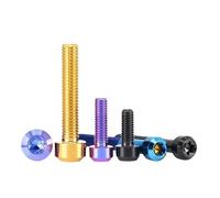 1pc Titanium Bolt M4 M5 M6 M8 Inner cap Head colourful Ti Bolts Screw for Bicycle Motor Modify Dropshipping(Rainbow,X 25MM_M5 1PC)