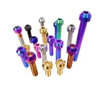 1pc Titanium Bolt M4 M5 M6 M8 Inner Torx cap Head colourful Ti Bolts Screw(Purple,X 40MM_M6 1PC)