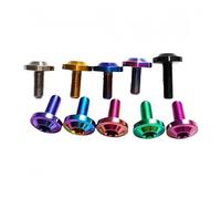 1pc Titanium Bolt M4 M5 M6X10 15 20 25 30 35 40mm Torx Head Screw for Riding Bicycle Brake level Stem Bike Parts Fasteners(Burn blue,M5x15)