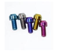 1pc Titanium Bolt M5 M6 M8 Inner cap Head colourful Ti Bolts Screw for Bicycle Motor Modify Dropshipping(Gloden,M5X10)