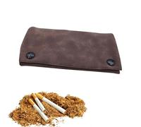 1Pc Tobacco Pouches, Baccy Pouch with Classic Storage Design Leather Tobacco Pouches 50g Waterproof for Everyday Use Handmade Leather Pouch for Rolling Tobacco for Stylish on the Go Storage