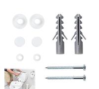 1Pc Toilet Bidet Anchor Bolts Set Strong Fastening Ability Toilet Screws Easy To Install Toilet Fixing Kit Low Cost Maintain Widely Applied For Bathroom Toilet Pan Brick Masonry Plasterboard