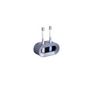 1pc Toilet Toothpaste Toothbrush Storage Rack Non Perforated Wall Mounted Storage Rack Electric Toothbrush Holder(Grey)