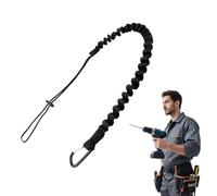 1Pc Tool Lanyard for Working at Height the Durable Tool Lanyard with Standard Spring Carabiner and Adjustable Loop Apply to Significantly Reduce the Chance of Tool Drops