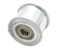 1pc Tooth Belt Idler Pulley 5M 40T With/without Teeth 16mm/21mm/27mm Belt Width Timing Pulley 10/15/17/20/25mm Bore Bearing Pulley(15mm,Without teeth 27mm)