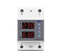 1PC TOVPD1-63B 63A Din Rail 230V Adjustable Over Under Voltage Protective Device Protector Relay Monitor Current Limit 3P 54m