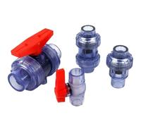 1PC Transparent Blue UPVC Pipe Connectors Aquarium Fish Tank Water Tube Joints Garden Irrigation Drainage Fittings Adapters(Green,Inner Diameter 20mm)