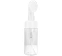 1Pc Transparent Empty Plastic Foam Dispenser Bottle Refillable Foaming Bottles Soap Dispenser Pump Bottles with Gel Head Wash Brush for Cleaning Travel,Pump Dispensers,Refillable Containers 200ml