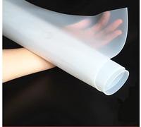 1pc Transparent Silicone Film 0.1mm/0.2mm/0.3mm/0.5mm/0.8mm Silicone Rubber Sheet 500mm Width 500mm Length (Size : 500X500x0.8mm)
