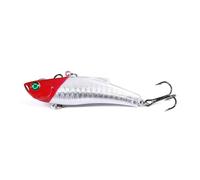 1pc Trolling Lure 7cm-18g Diving Fishing Bait Weedless Vibration Wobbler Shore Casting Swimbait Winter(Color F)