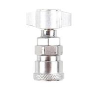 1pc Truck Dust Blower Pneumatic Connector Straight Elbow Integrated Fast Connection Metal Replacement Parts(Straight Through)