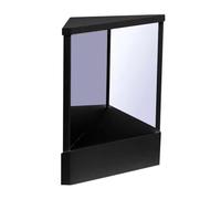 1Pc True Mirror Non Reversing Mirror, Unreversed Reflection Personal Makeup Mirror for Vanity, Hair Styling and Grooming (19 * 23cm-black)