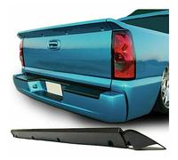 1pc Trunk Tailgate Spoiler Wing Rear Center Side Plastic Polyurethane Black Silver Unpainted Painted for Chevy Silverado 1500 1999-2006 801-4168 FLASH000566