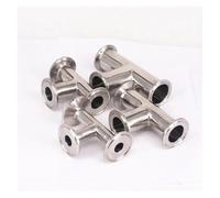1pc Tube O/D 12.7mm Ferrule O/D 25.4mm Tri Clamp Equal Tee 304 Stainless Pipe Fitting Brew Beer