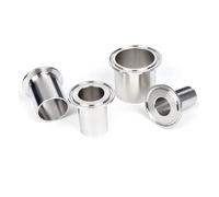 1pc Tube OD 38mm 1.5" Tri Clamp Length 60mm 304 Stainless Steel Welding Ferrule Pipe Fitting