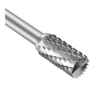 1PC Tungsten Carbide Double Cut Cylindrical Burr - High Precision Rotary File for Grinder Drill & Tool Edge Finishing(14mm)