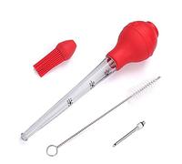 1PC Turkey Lnjector Meat Syringe Food Syringe Rubber Bulb Turkey Injector Turkey Baster Set Suitable for Grilling Marinating Saucing Kitchen Cooking