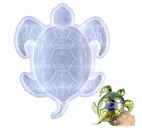 1PC Turtle Shape Silicone Mould 7.48 Inch Sea Turtle Epoxy Resin Mould Easy to Release Reusable DIY 3D Large Sea Animal Silicone Moulds for Home Wall Decor