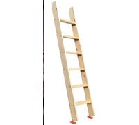 1pc Twin Loft Bed Ladder with Non-Slip Feet Pads & Hook Brackets - Safe and Comfortable Wooden Bunk Bed Accessory(155cm)