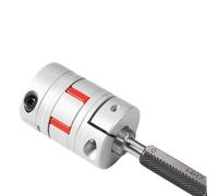 1pc Two-jaw D20L30 coupler D20 L30 aluminum plum flexible shaft BW coupling motor connector solid rubber pad 3mm-10mm(4x10mm)