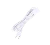 1pc Two-pin AC Power Cord PVC1.5/2/2.5/4/4.2/4.5/6m Extension Copper Cables(4.5m White)
