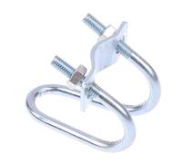 1Pc U Bolt 20 25 32 40 50 60 M8 Galvanized Double U-Shaped Bolt Cross Pipe Clamp Screw Steel Connector Fixing Clamp Hardware(20X40mm)