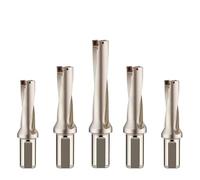 1PC U-drilling Tool Bar Lathe With Flat Bottomed U-shaped Shallow Deep Hole SP Water Jet Drill CNC Fast Drilling 2D 3D 4D 5D(C25-D16.5-SP06)